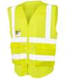 RS479 R479X Result Safe-Guard Executive Cool Mesh Safety Vest Fluorescent Yellow colour image